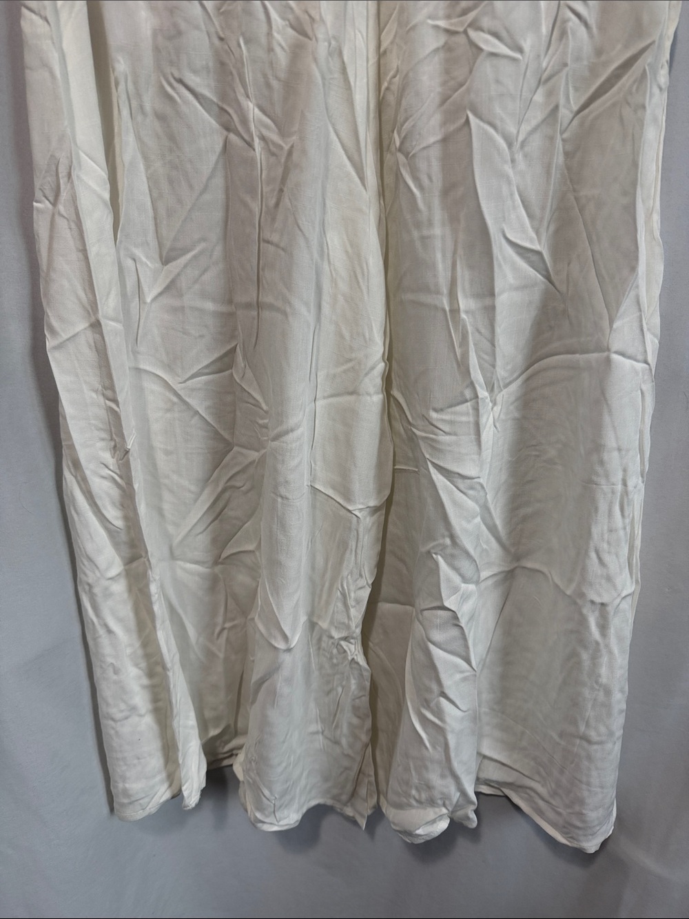 Women's White Wide-Leg Drawstring Pants - Picture 7 of 9